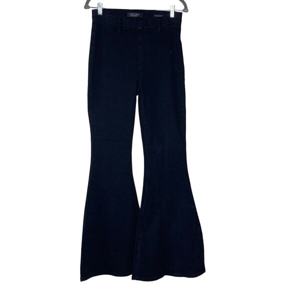Judy Blue Black Pull On Super Flare Charcoal Wash Stretch Jean Size 5/27 - Picture 1 of 9